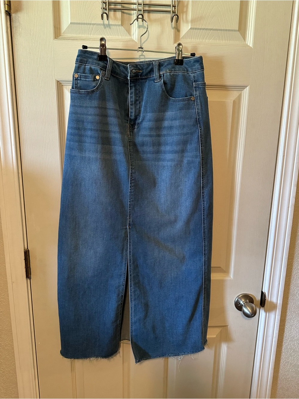 Oat New York Blue Denim Skirt